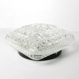 1970s modern glass plafond HP Leuchten, Germany