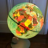 globe terrestre lumineux design scandinave Made in Denmark 1976