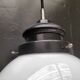 Suspension boule opaline