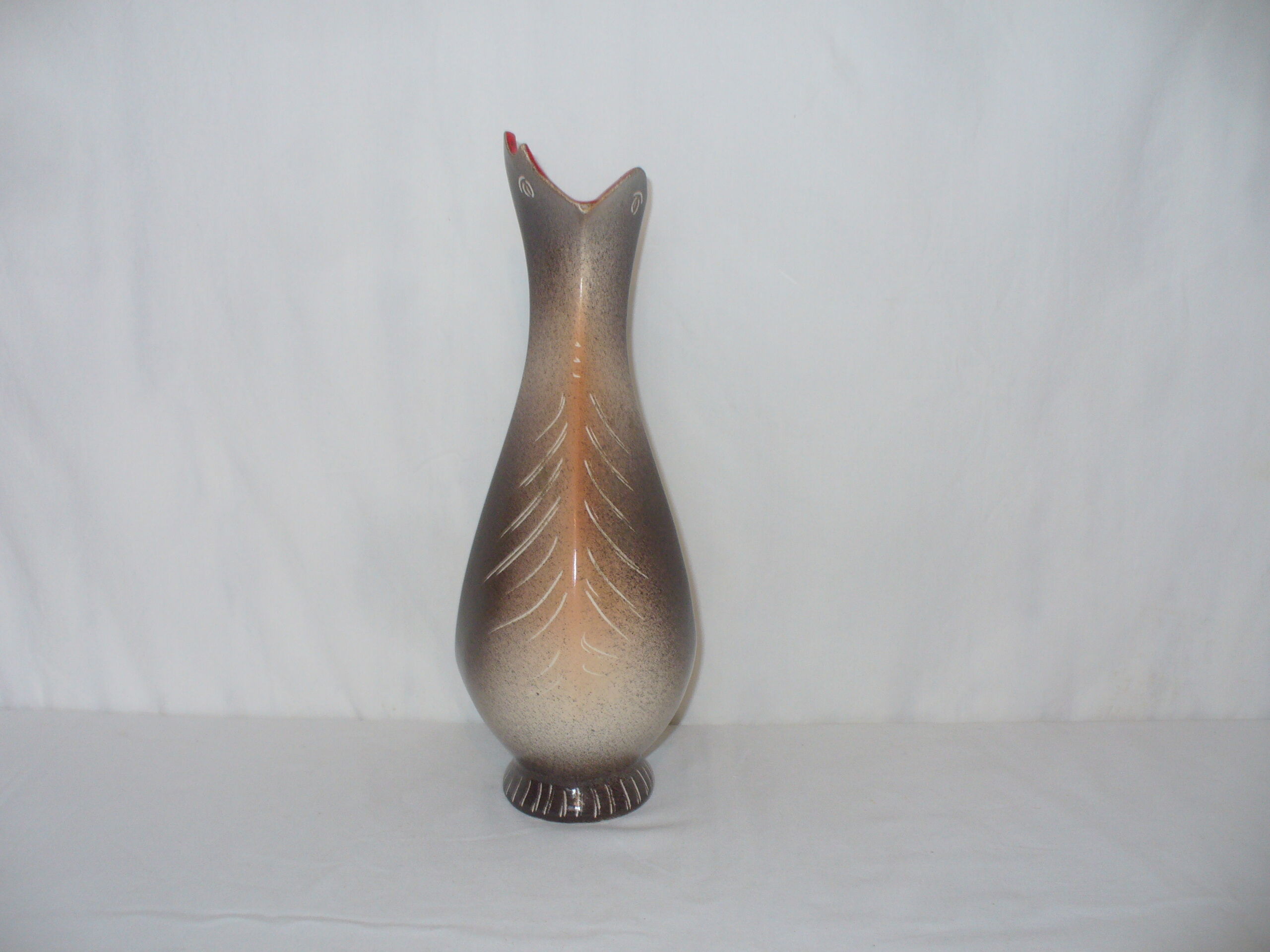 Vase coq Bruno Dose des années 60