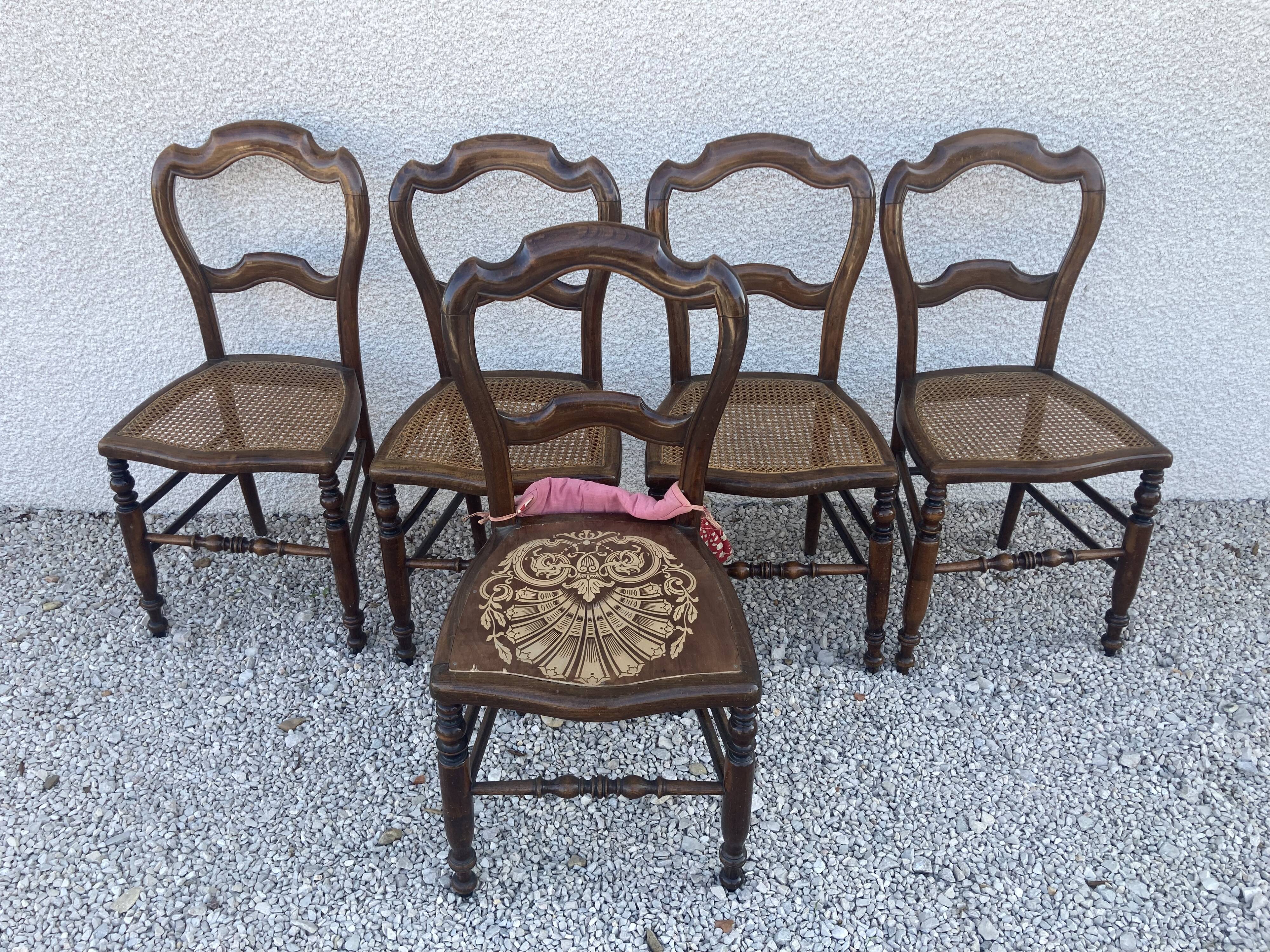 8 chairs louis philippe