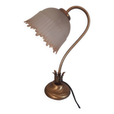 Art deco globe tulip glass lamp