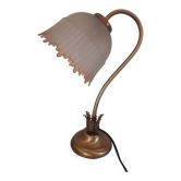 Art deco globe tulip glass lamp
