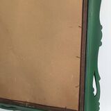 Large antique mirror with openwork frame