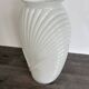 Vintage large pressed white glass vase