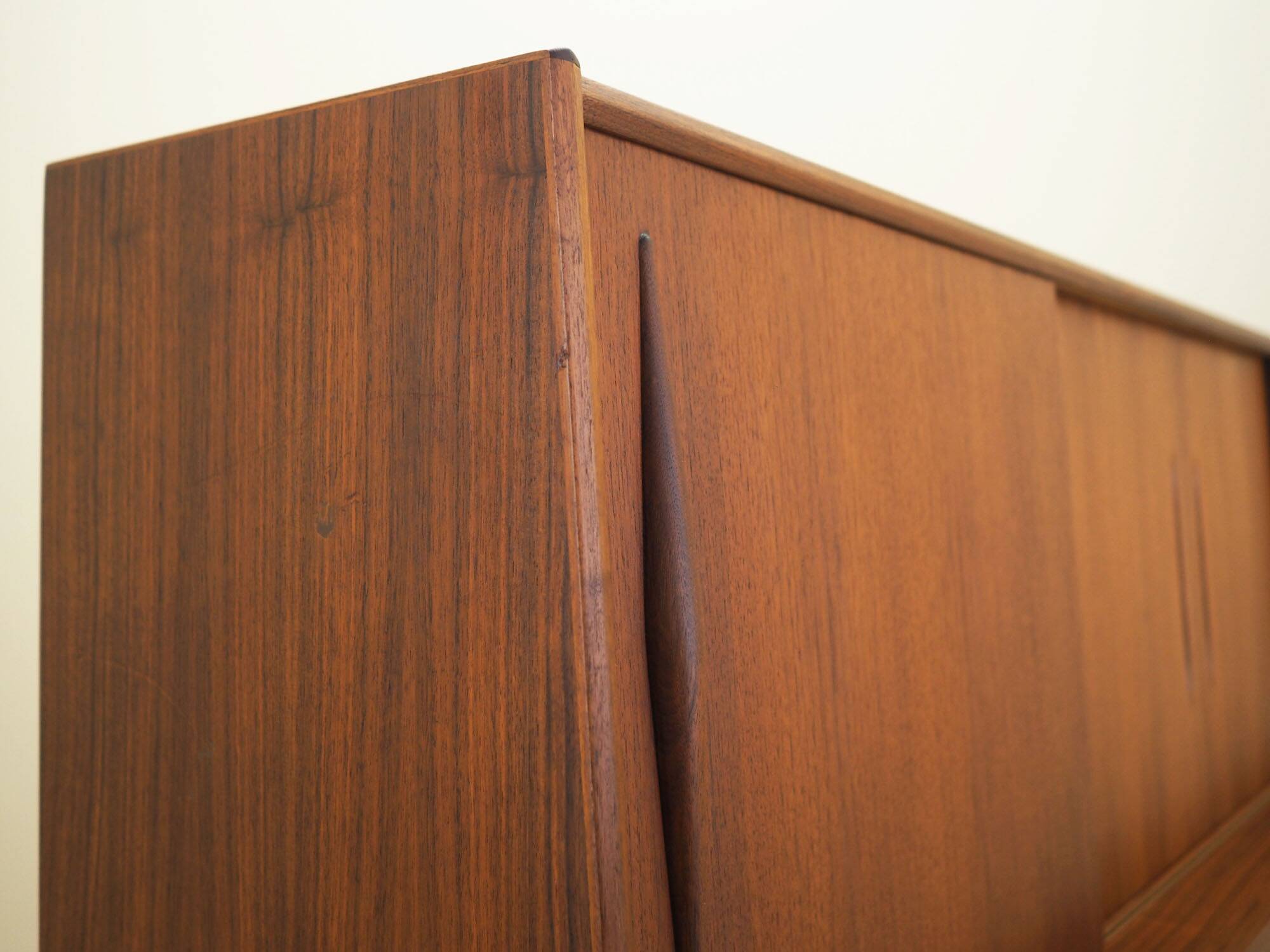 Teak highboard, Danish design, 1970s, production: Denmark