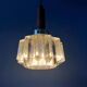 Small Mid-Century crystal glass pendant light