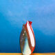 Glass vase by Gualtiero Casalegno, Italy 90s