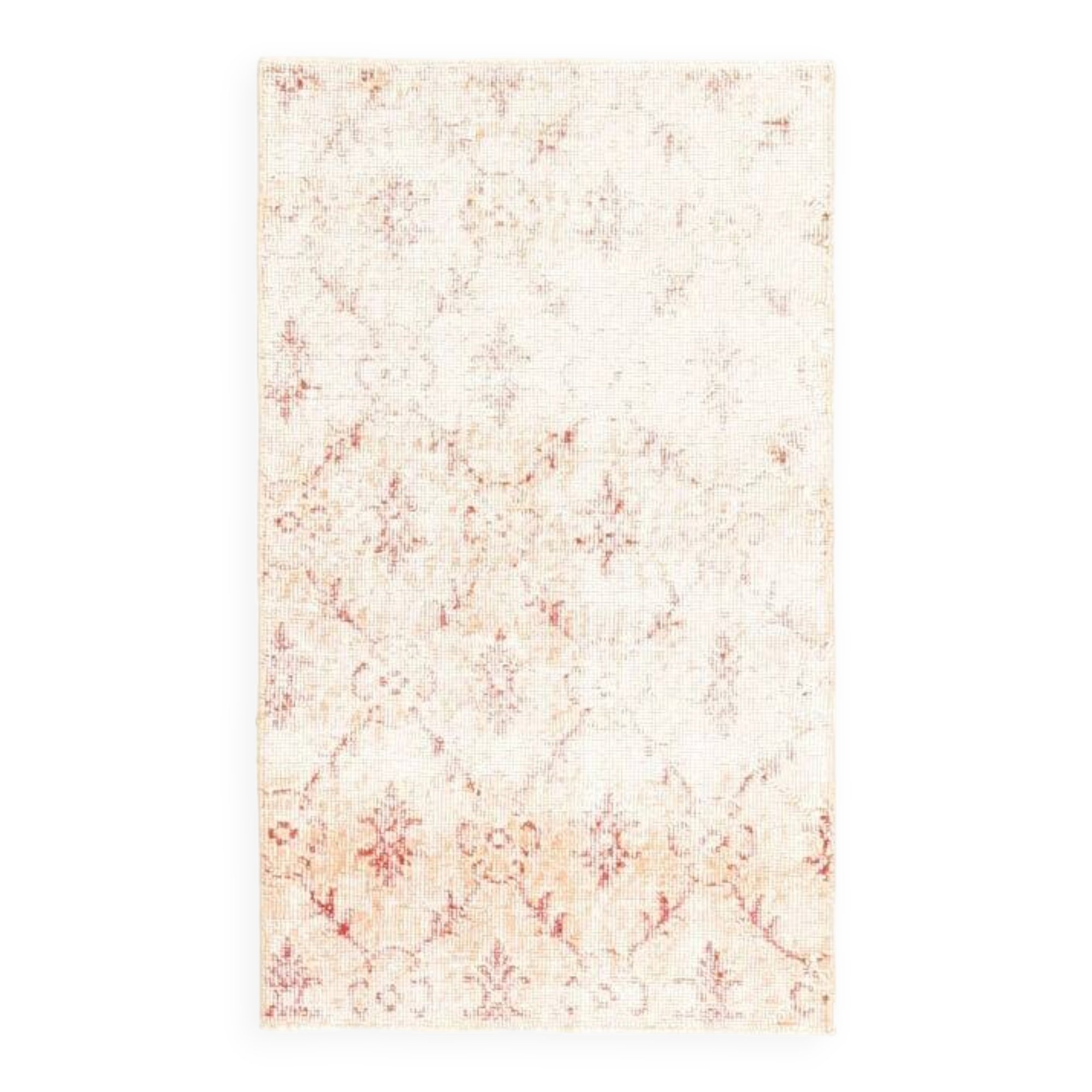 Handmade vintage Oushak rug