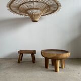 Suspension rattan saucer iron frame D:120 H:60