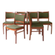 Série de 6 chaises en teck