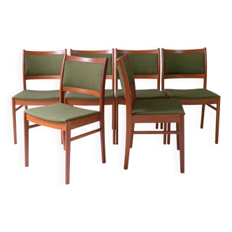 Série de 6 chaises en teck