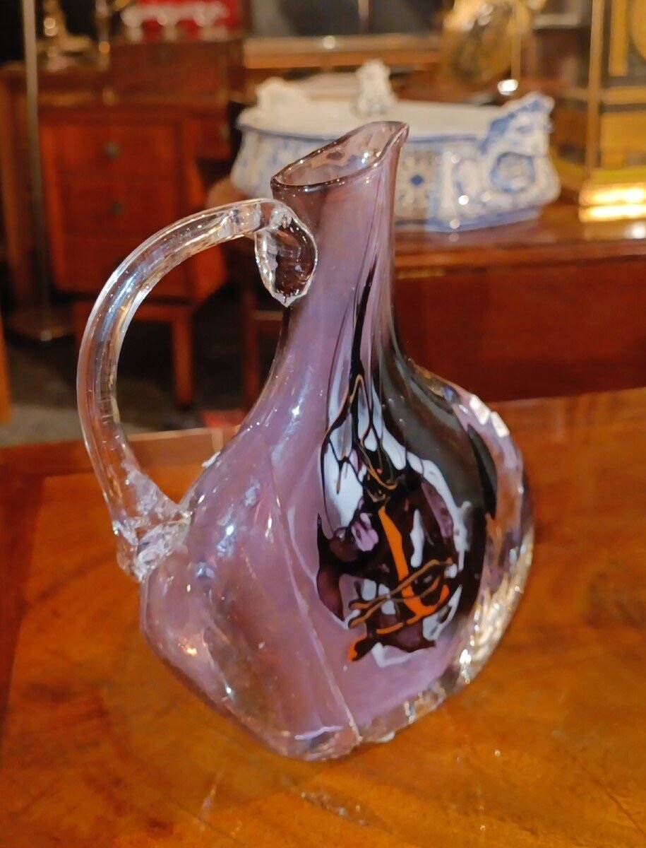Pichet- Verre Multicouche - Jean- Paul Raymond- XX E S.