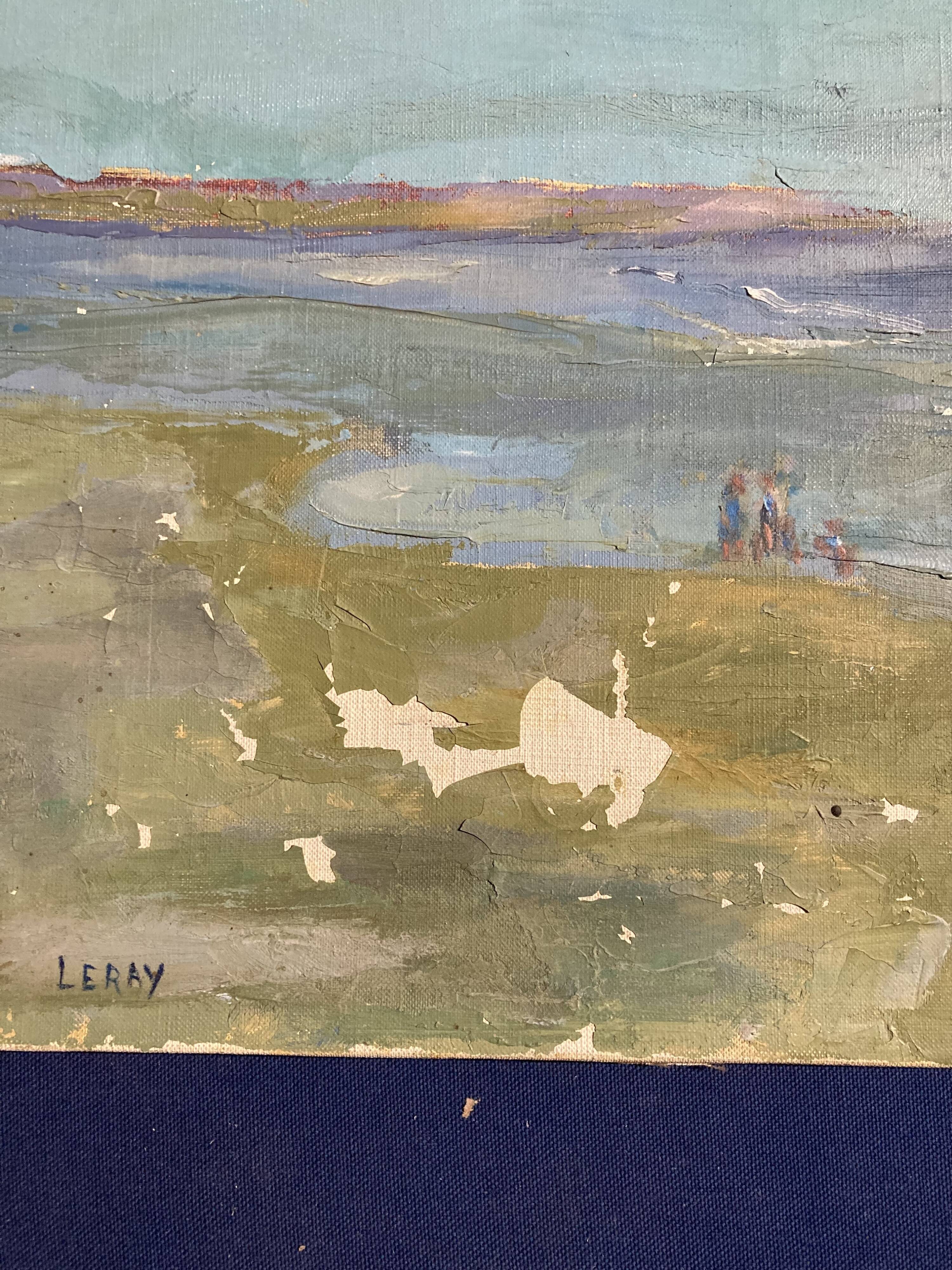 Oil on canvas vintage