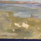 Oil on canvas vintage