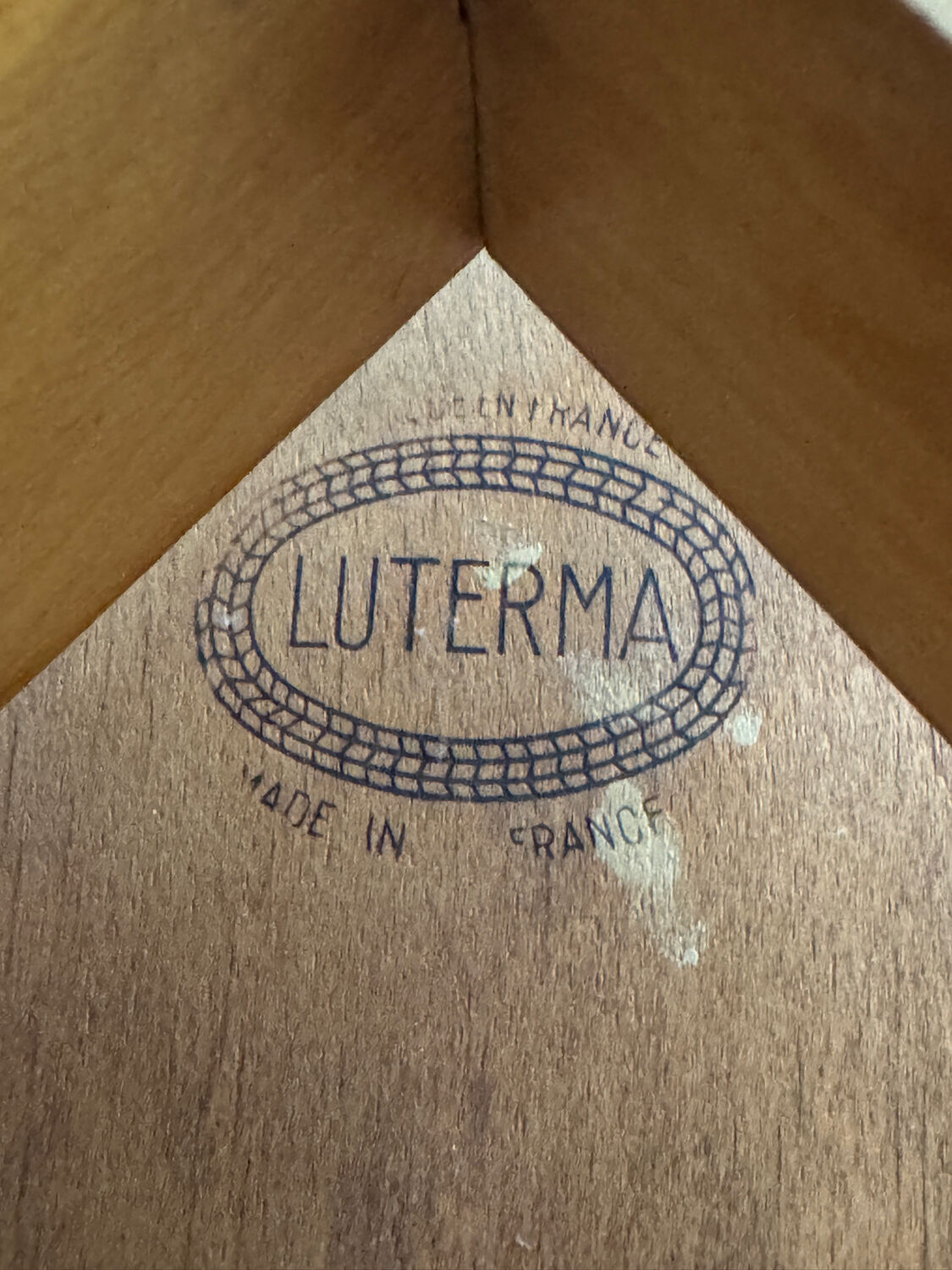 Set of 4 vintage Luterma bistro chairs in wood