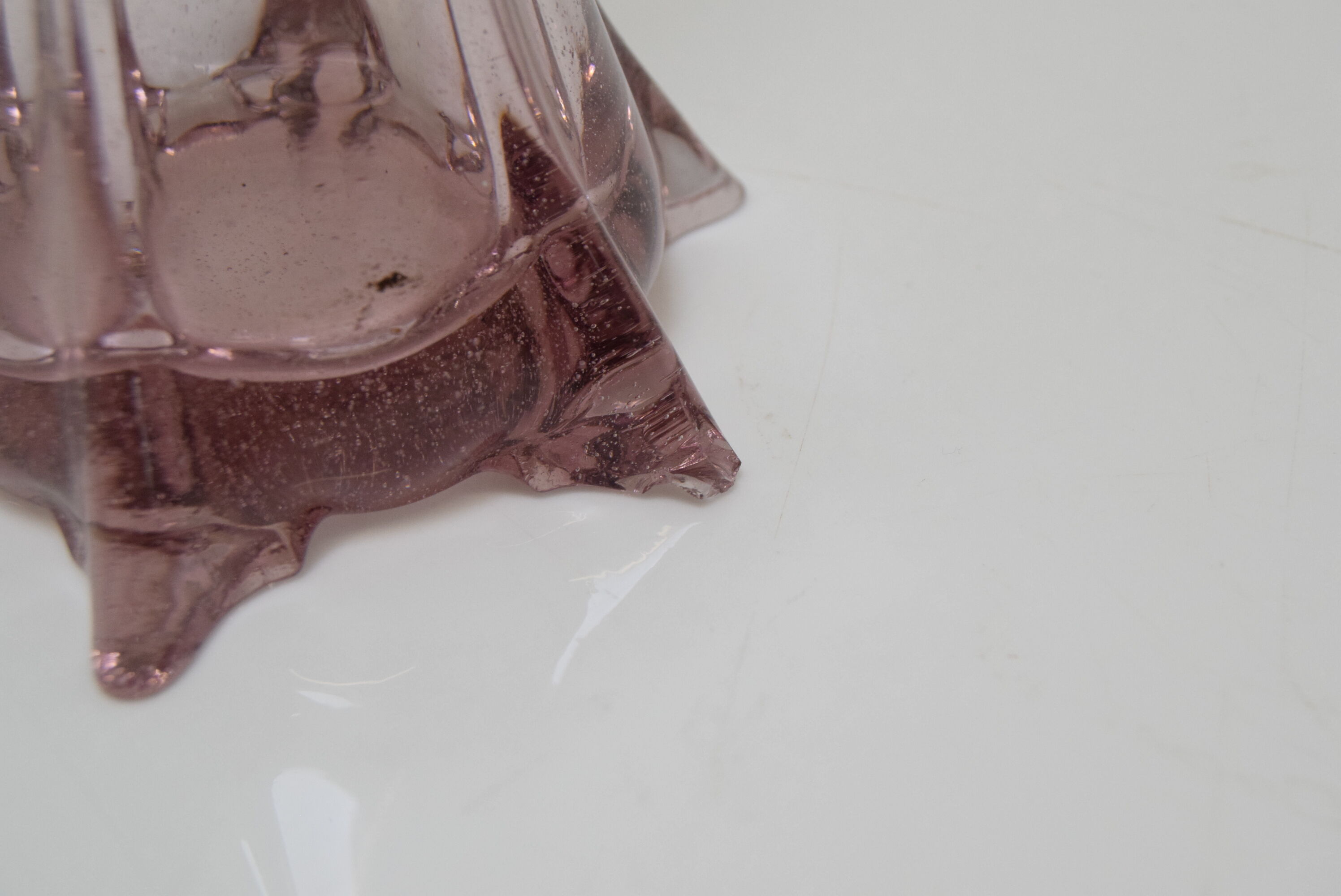 Art Czech glass vase, by Glasswork Novy Bor, 1950s