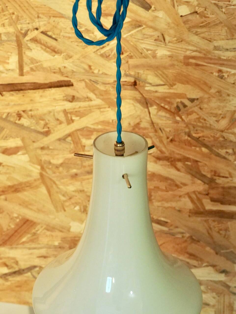 JOY white opaline pendant light