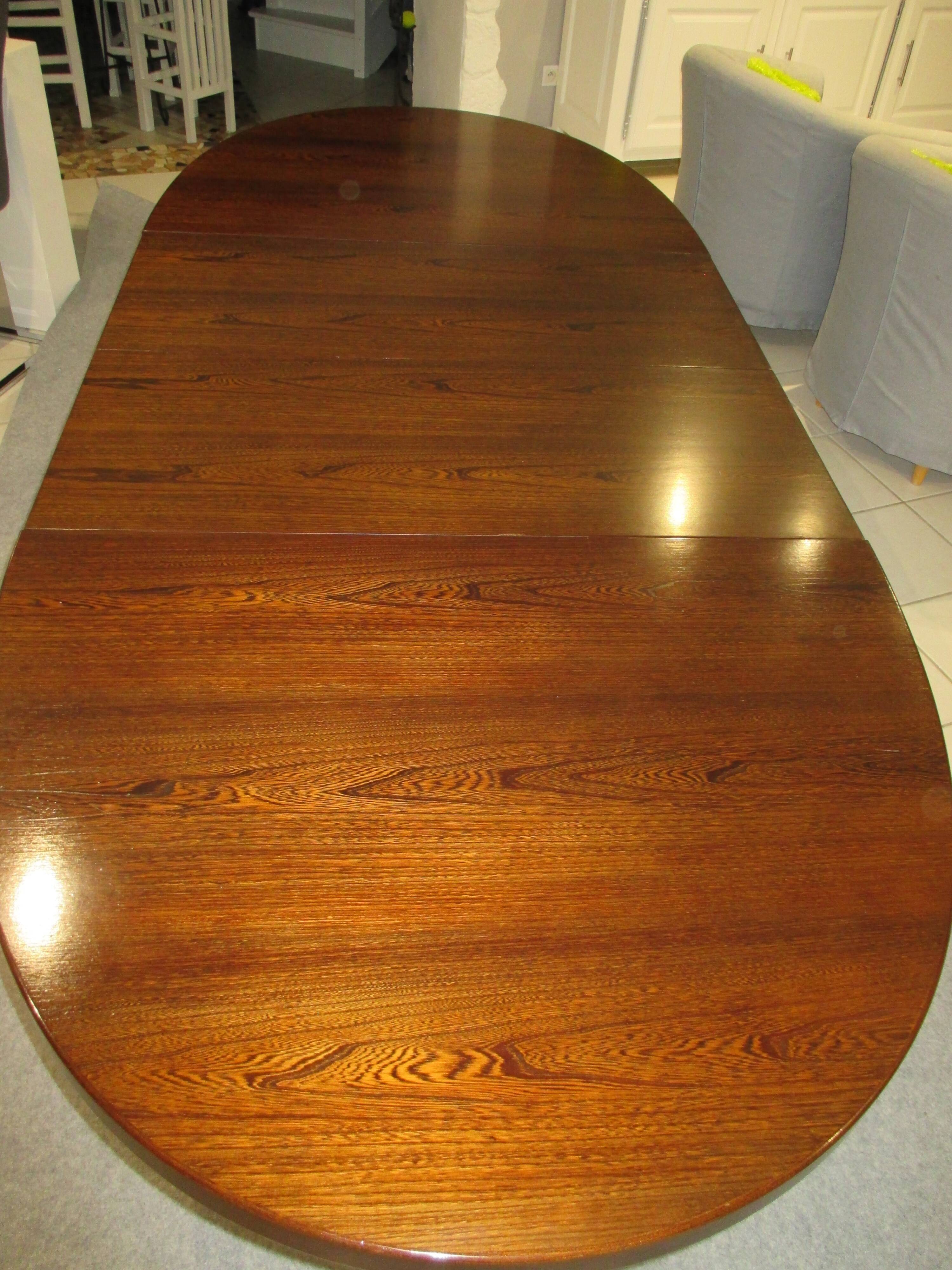 Vintage 190s Baumann Extendable Oval Dining Table