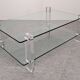Glass and Lucite coffee table by Karl Springer, USA circa 1980