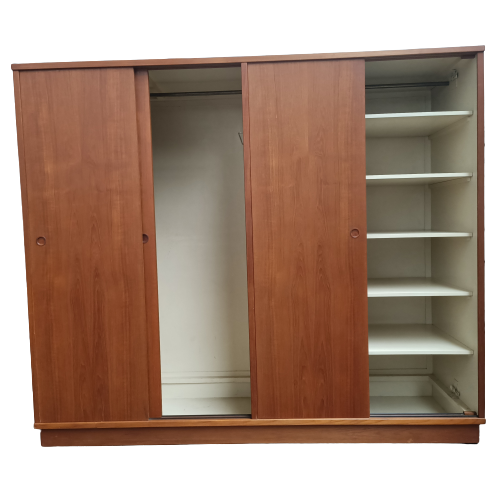 Scandinavian wardrobe in teak made in Denmark