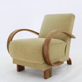 1930s Art Deco Armchair, Czechoslovakia