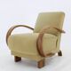 1930s Art Deco Armchair, Czechoslovakia