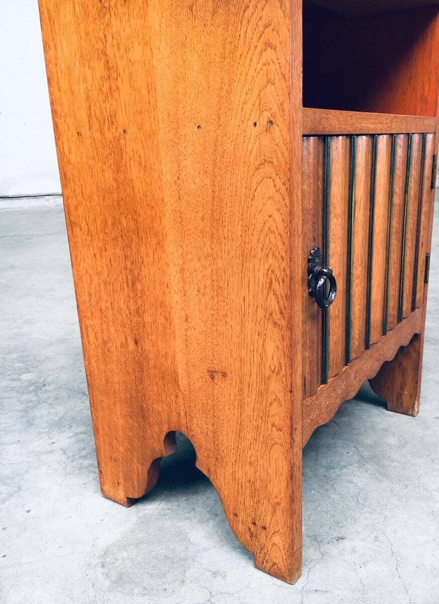 Amsterdam School Bedside Cabinet, Netherlands, 1920s