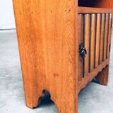 Amsterdam School Bedside Cabinet, Netherlands, 1920s