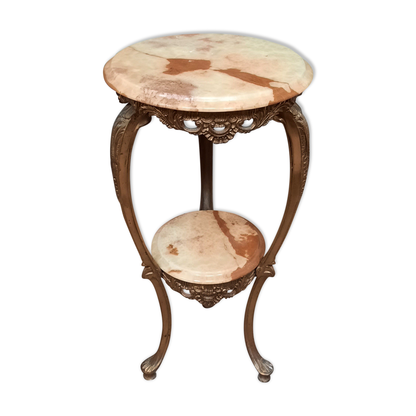 Bronze and onyx selette