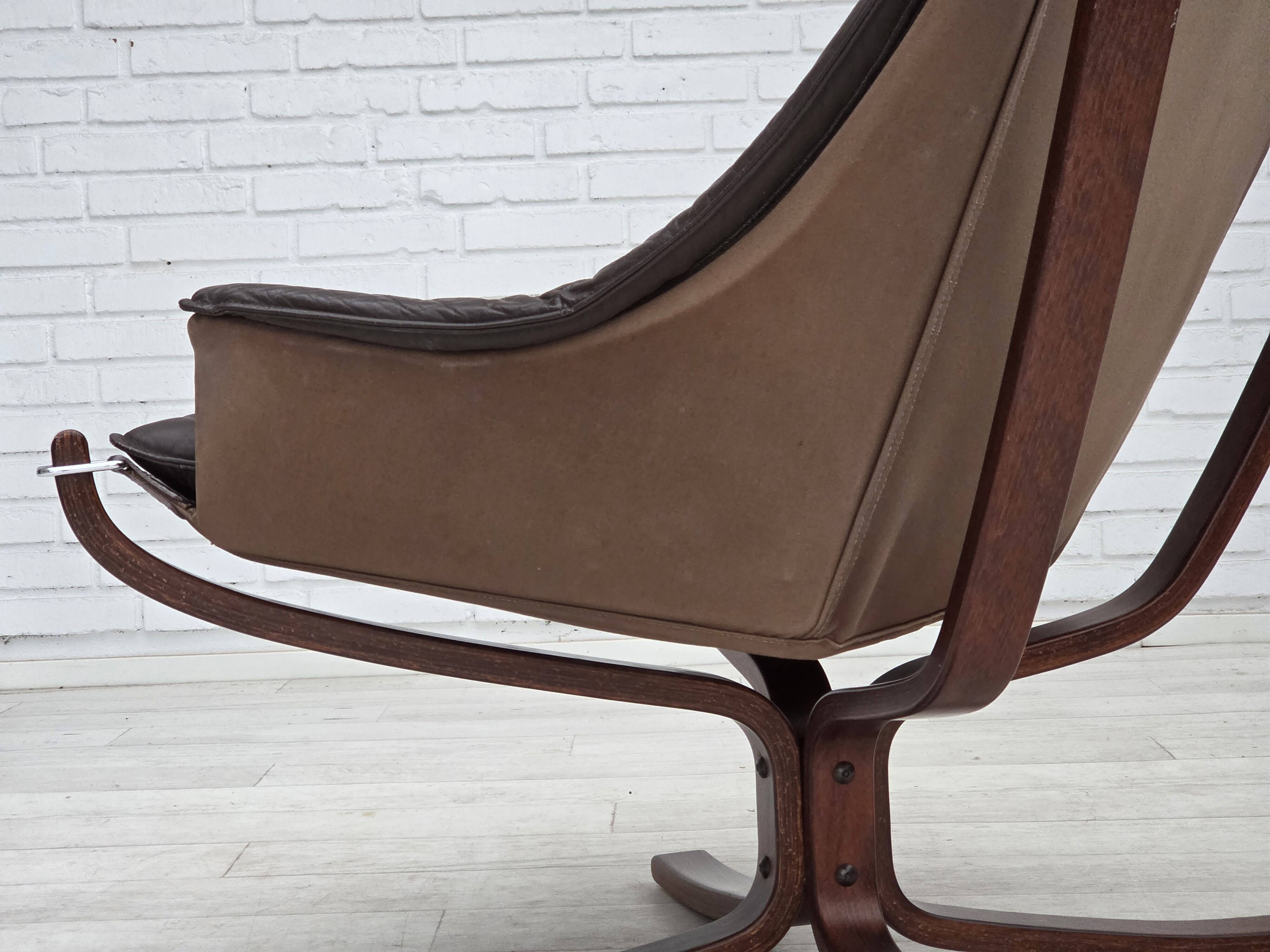 1970s, Norwegian design by Sigurd Ressel, lounge chair model "Falcon".