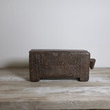 Old wooden spice box