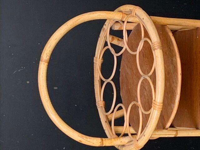 Bamboo bar, 3  compartments, 1960