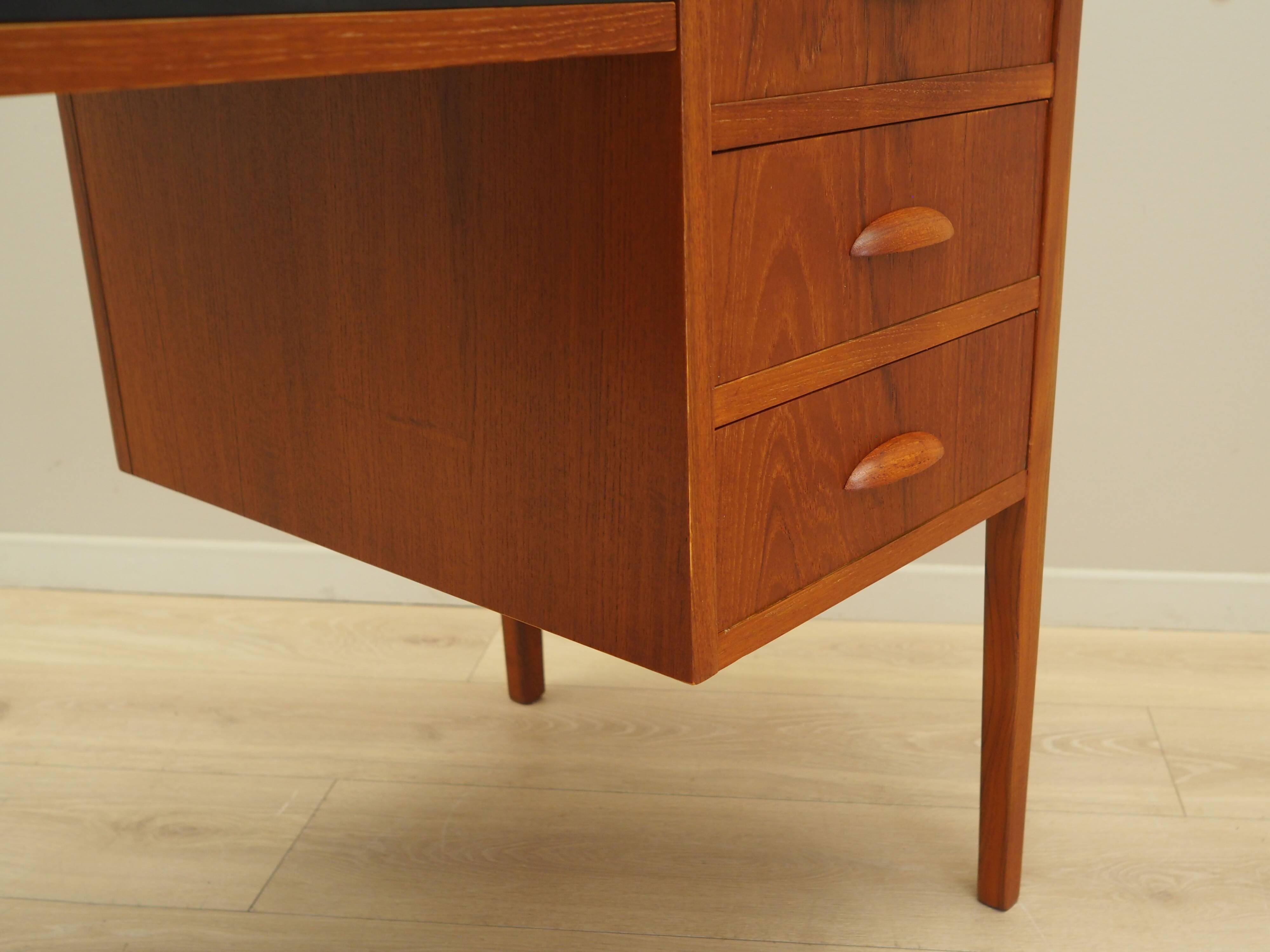 Teak desk, Danish design, 1970s, production: Denmark