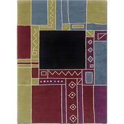 Tisca "Krumi" hand-tufted wool rug, France 1990s