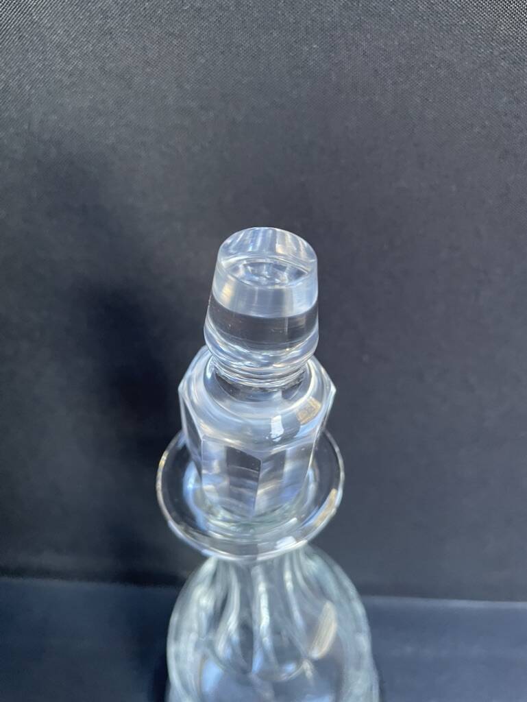 Port wine service – Blown, engraved and cut crystal – Art Deco