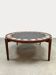 Table basse vintage Heinz Lilienthal ‘E8’ en agate et pierre