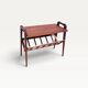 Vintage 1960s wooden magazine rack