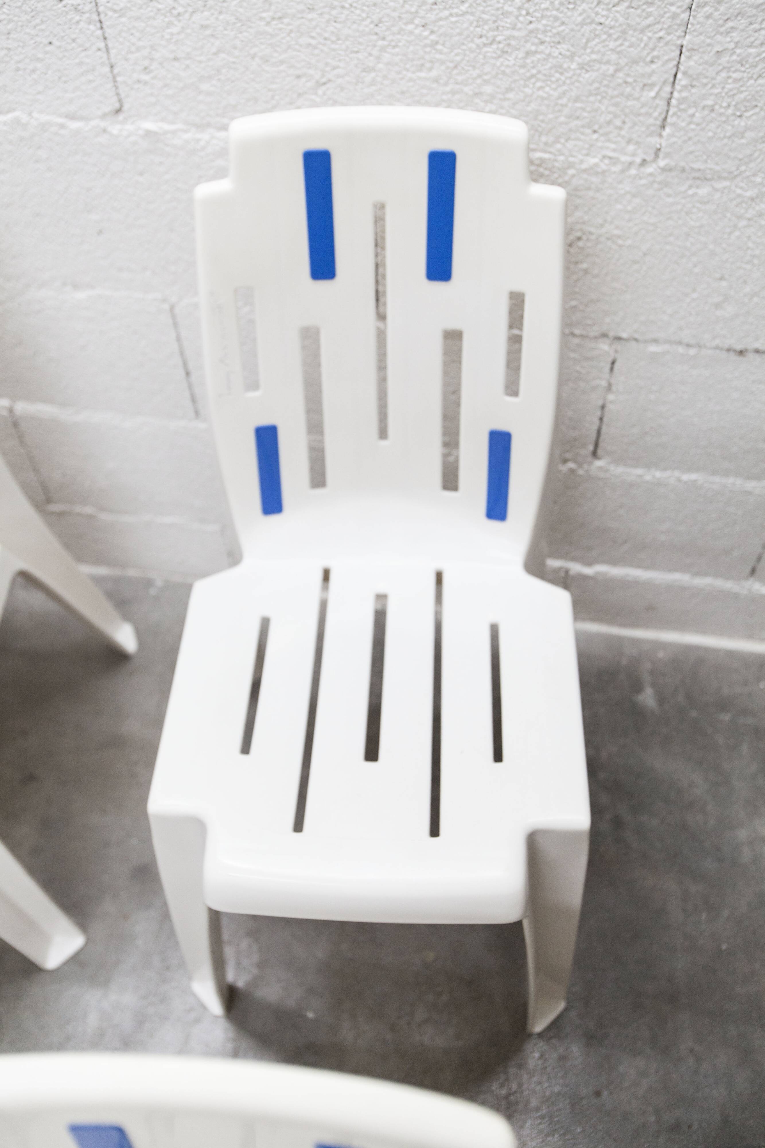 6 Mambo design chairs by Pierre Paulin, Henry Massonet line, by Stamp 1990.