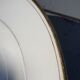 former oval white and gold Limoges porcelain dish