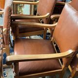 Set of 8 Renaissance-style armchairs.