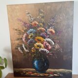 Tableau toile bouquet de fleurs