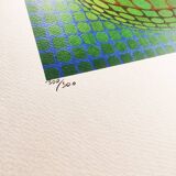 1970s Victor Vasarely Limited numbered Edition Lithograph.