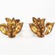 Pair of large vintage gilt sheaf scones by hans kögl