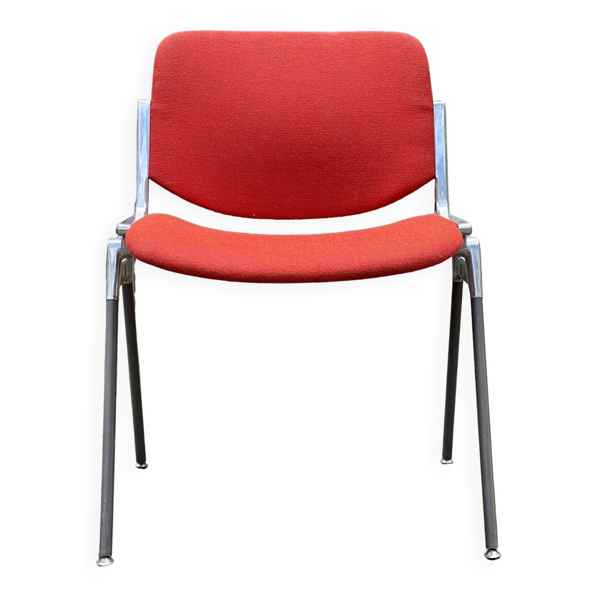 4 stackable chairs by Giancarlo Piretti DSC 106 for Anonima Castelli
