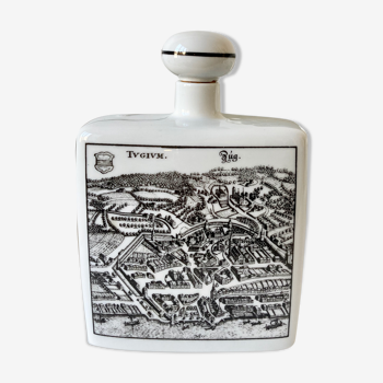 Bouteille flacon en porcelaine