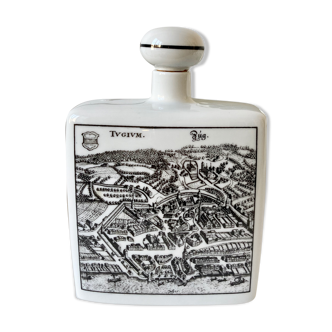 Bouteille flacon en porcelaine