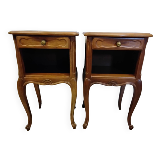 Pair of wooden bedside tables