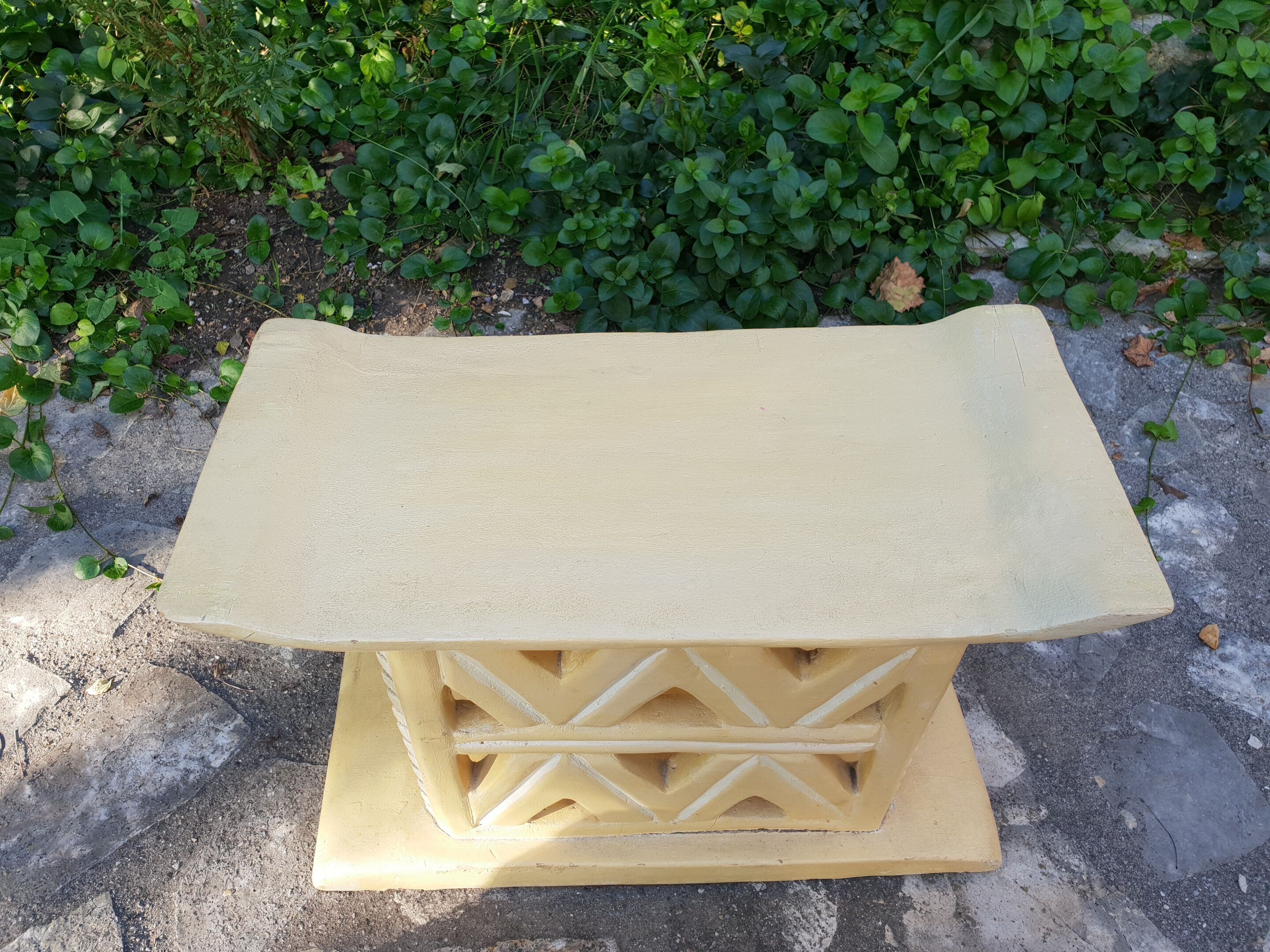 Pair of Africanist art deco stools