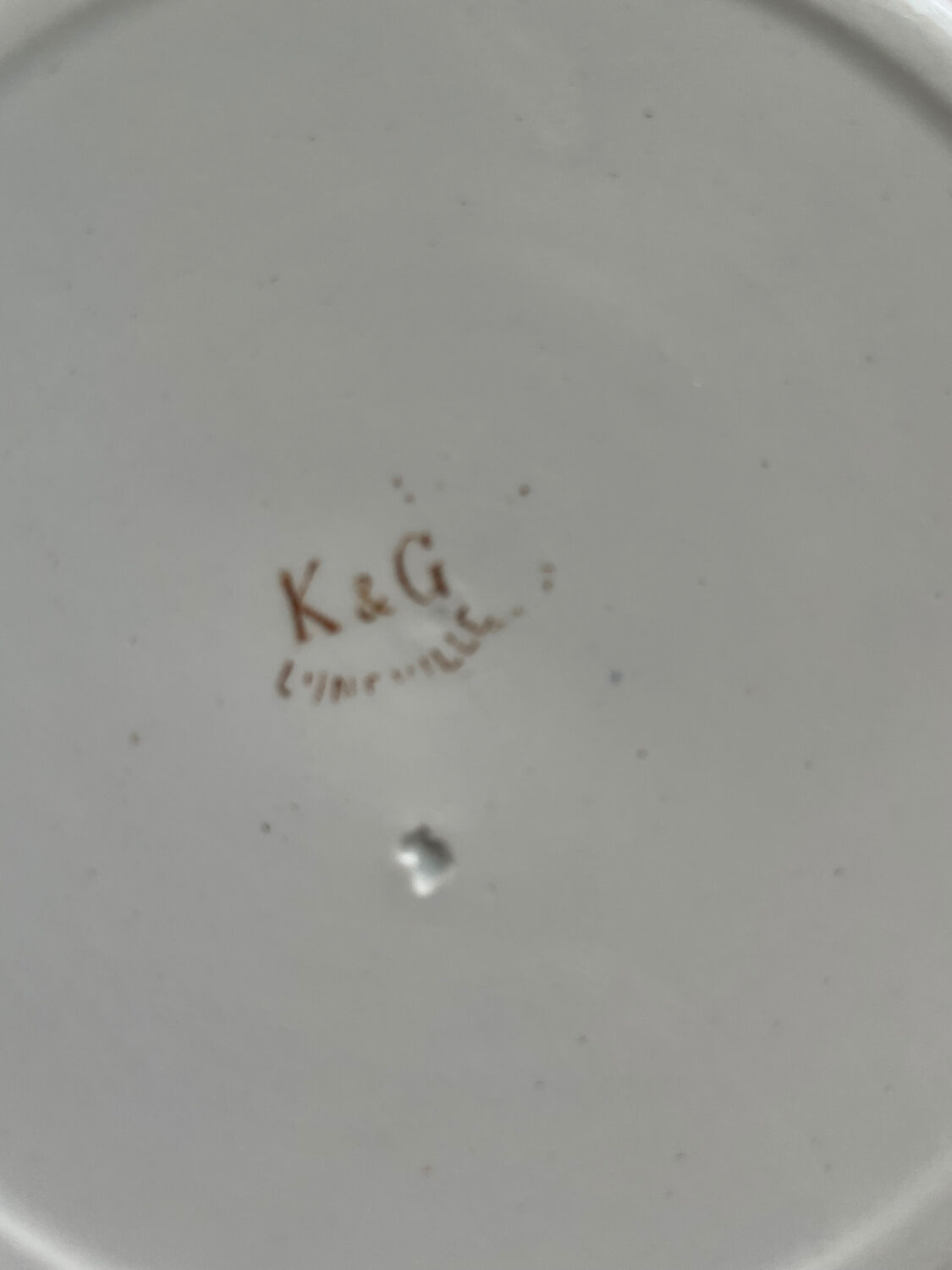 Set of 7 old plates Luneville K&G